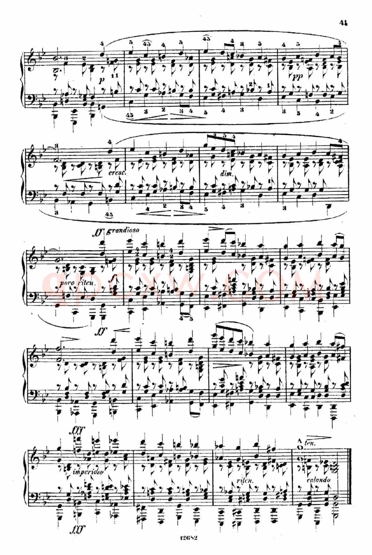 Douze Etudes de Salon Op.5（12首沙龙练习曲·8）