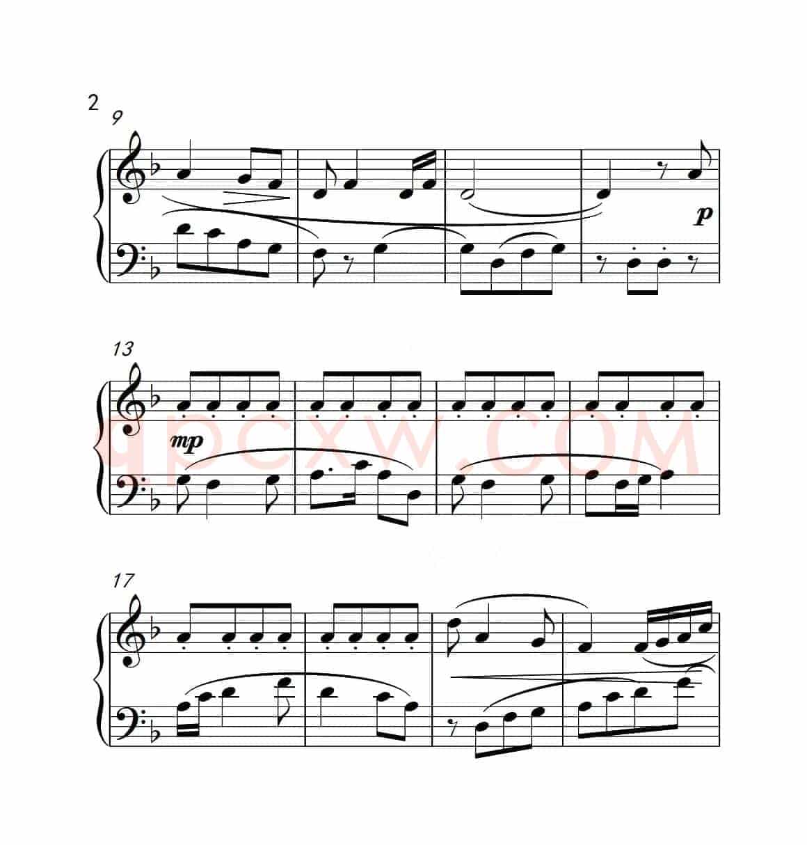 第二级A组 采花（中国音乐学院钢琴考级作品1~6级）
