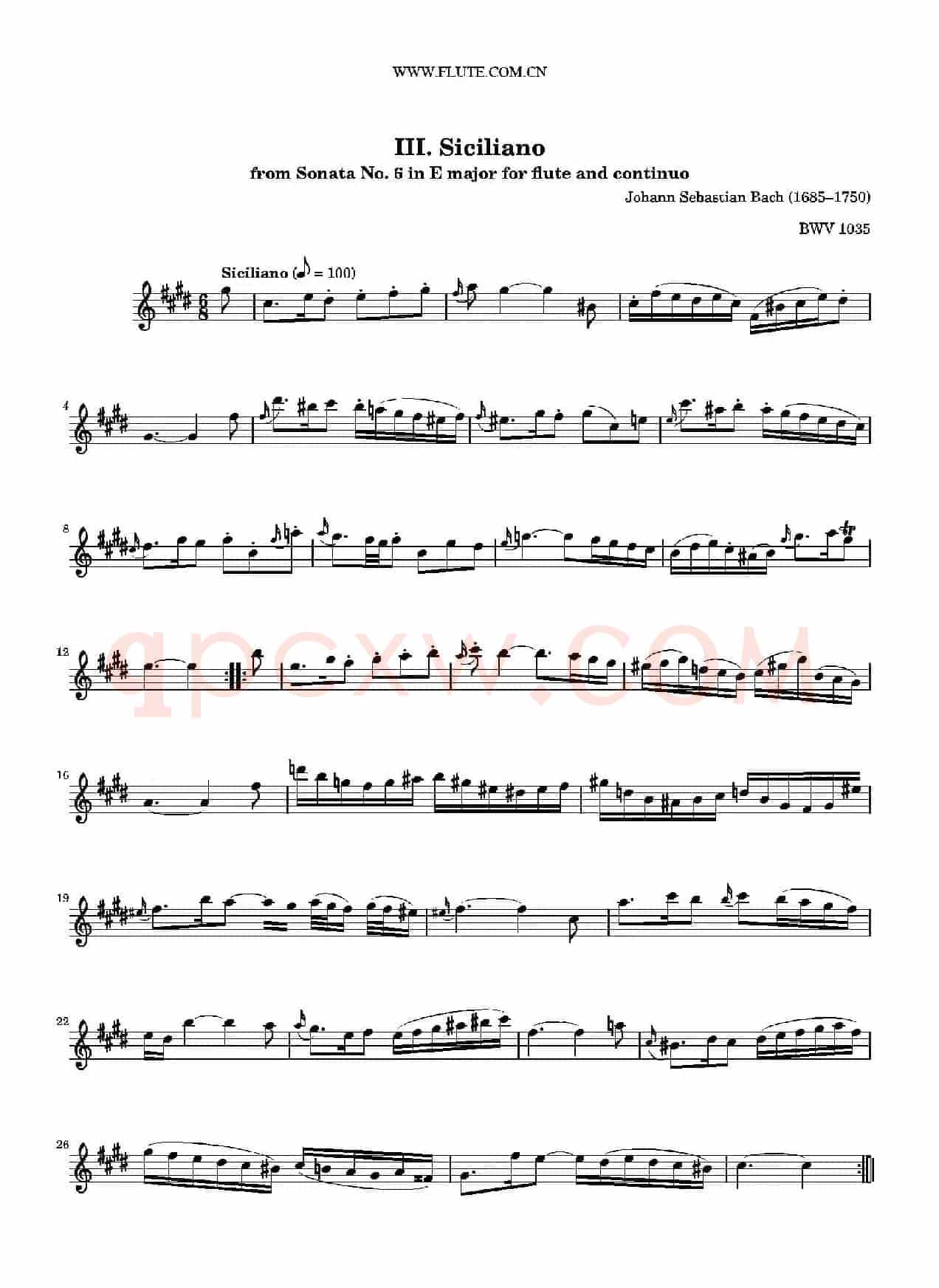 Siciliano（BWV1035 ）