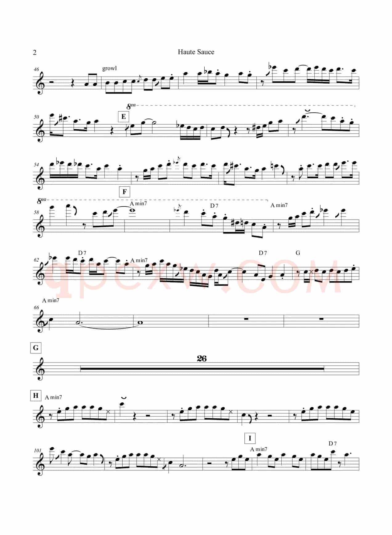 Haute Sauce（次中音萨克斯）