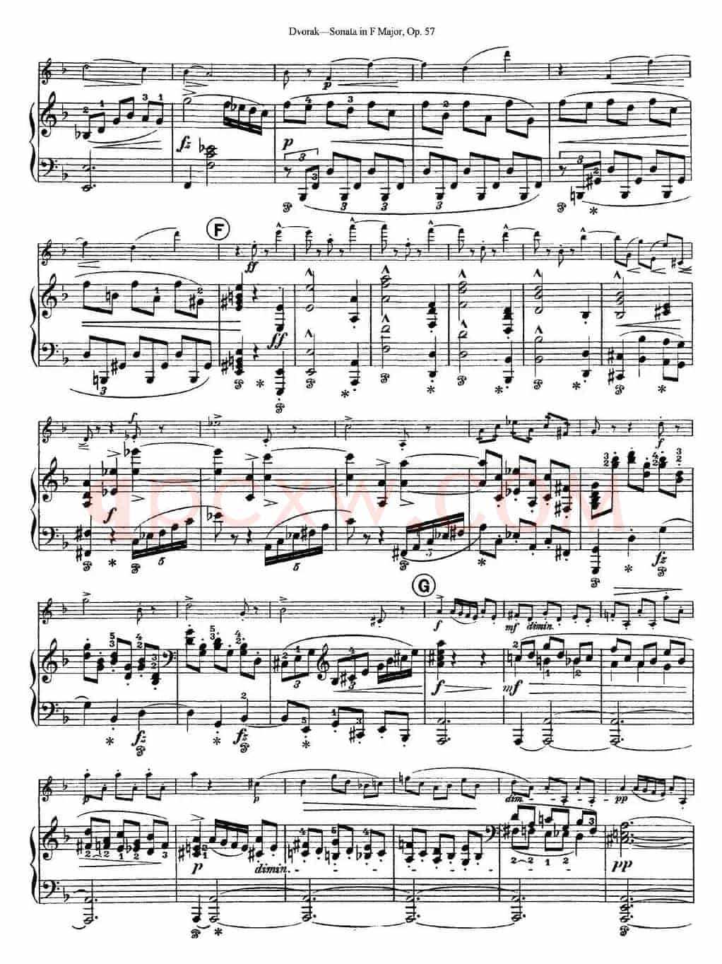 Violin Sonata Op.57（小提琴+钢琴伴奏）