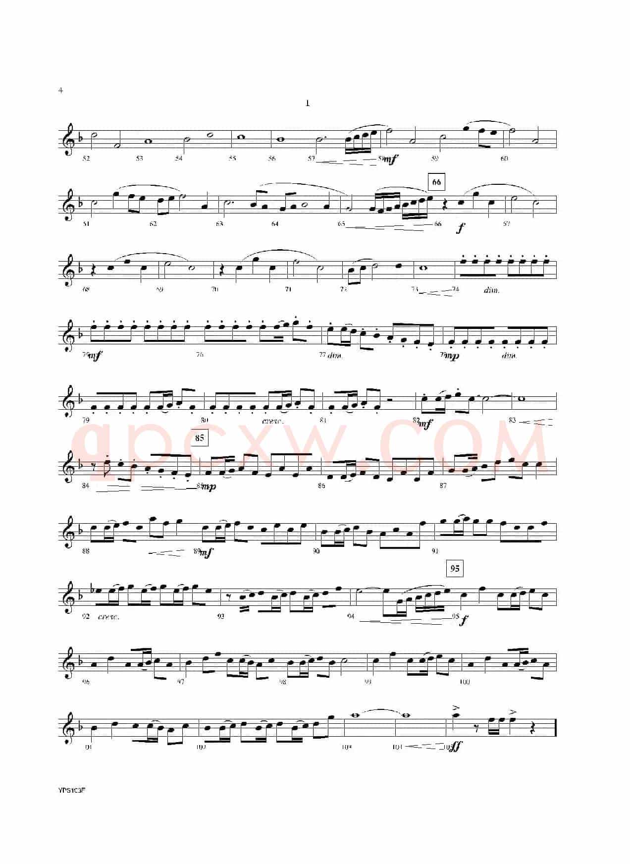 Dance of Harlequins（黑管 1 分谱）