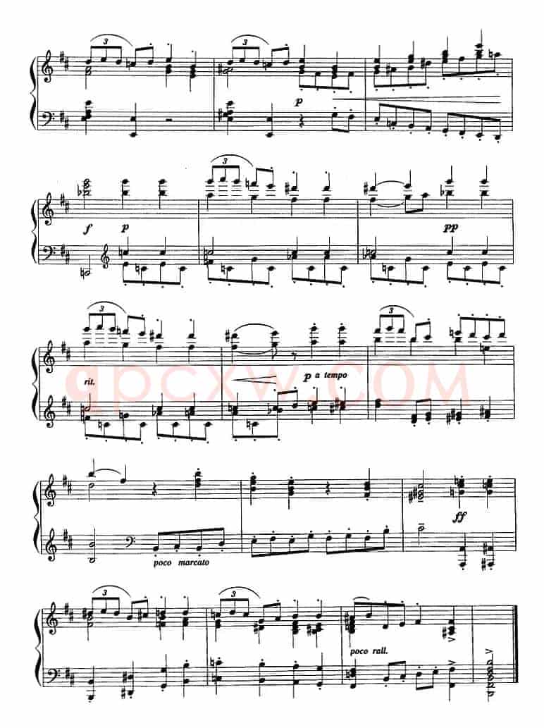 现代钢琴曲：14、加沃特舞曲