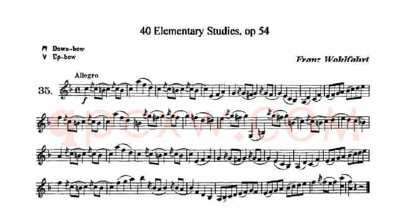 40首小提琴初级技巧练习曲之35