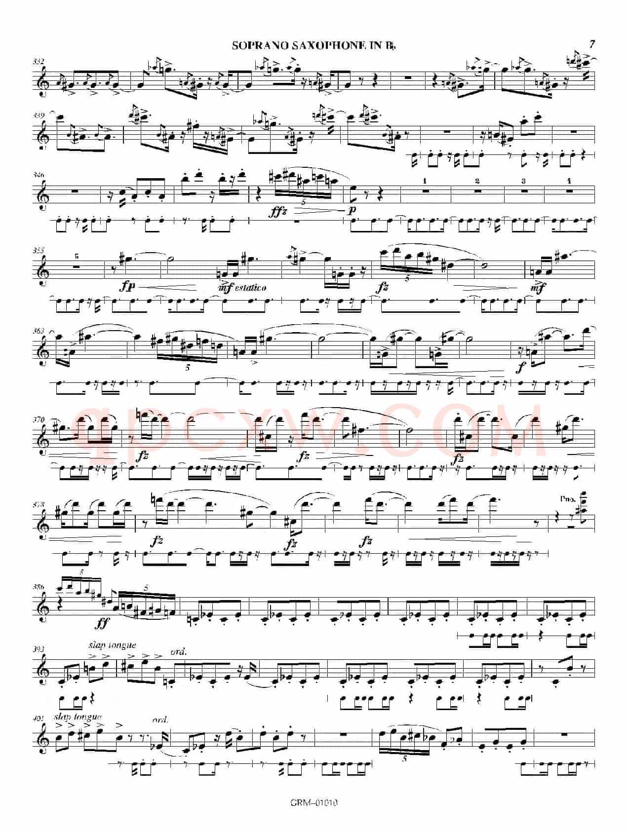Lustration for The Millennium（高音萨克斯独奏）