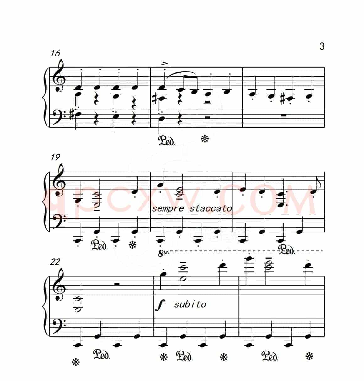 第五级 木偶游行（中国音乐学院钢琴考级作品1~6级）