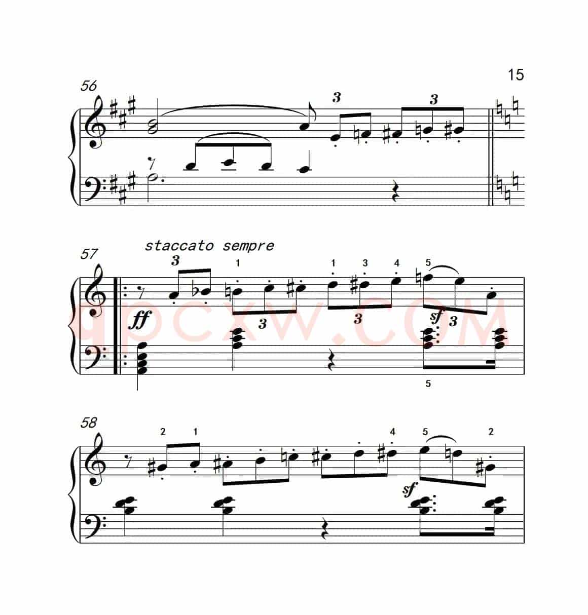 奏鸣曲 Opus 2 Nr.2 第四乐章（贝多芬奏鸣曲集 1）