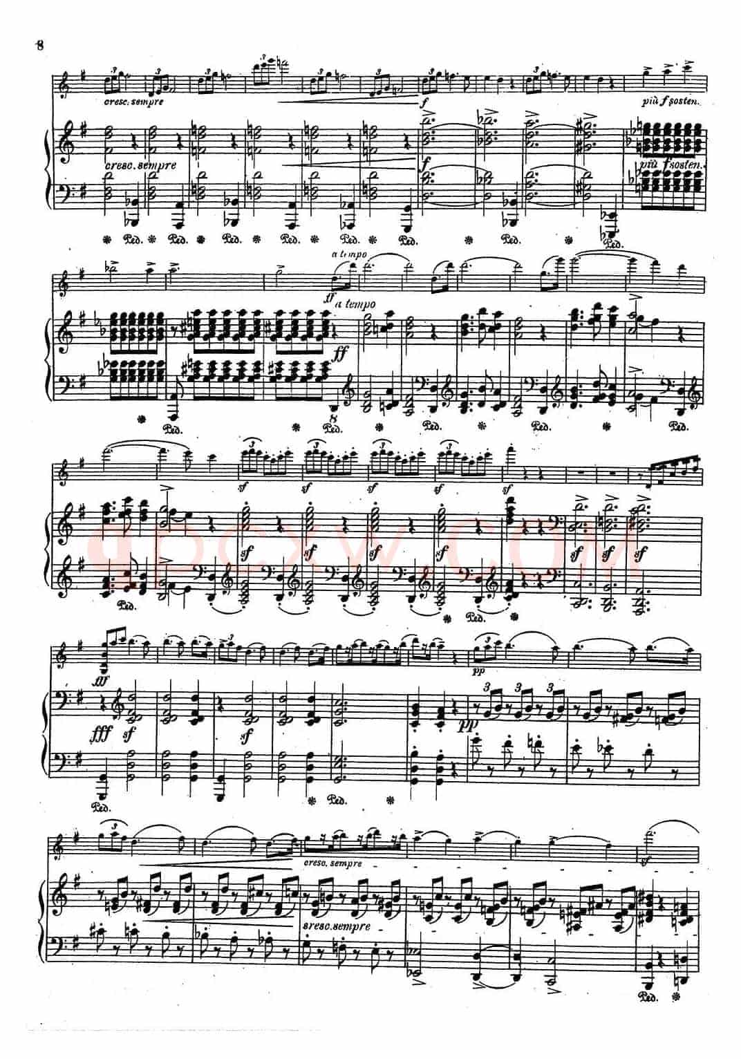 VIOLIN SONATA No.2 in G major（G大调第二小提琴奏鸣曲）（Ⅰ）（小提琴+钢琴伴奏）
