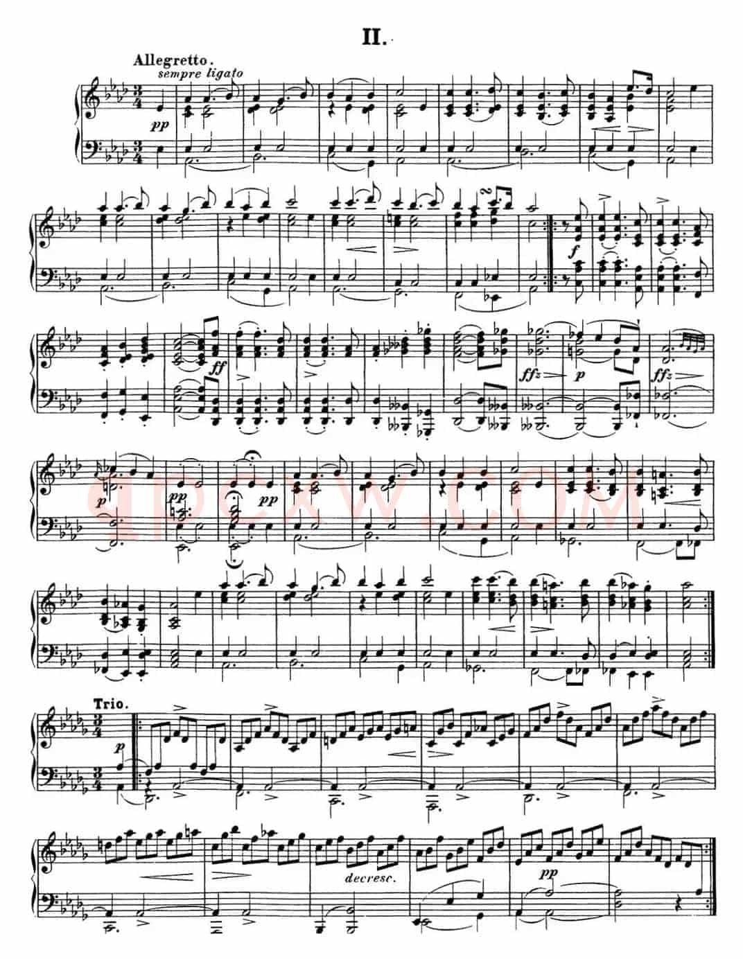 舒伯特降A大调即兴曲D.935，Op.142（NO.2）