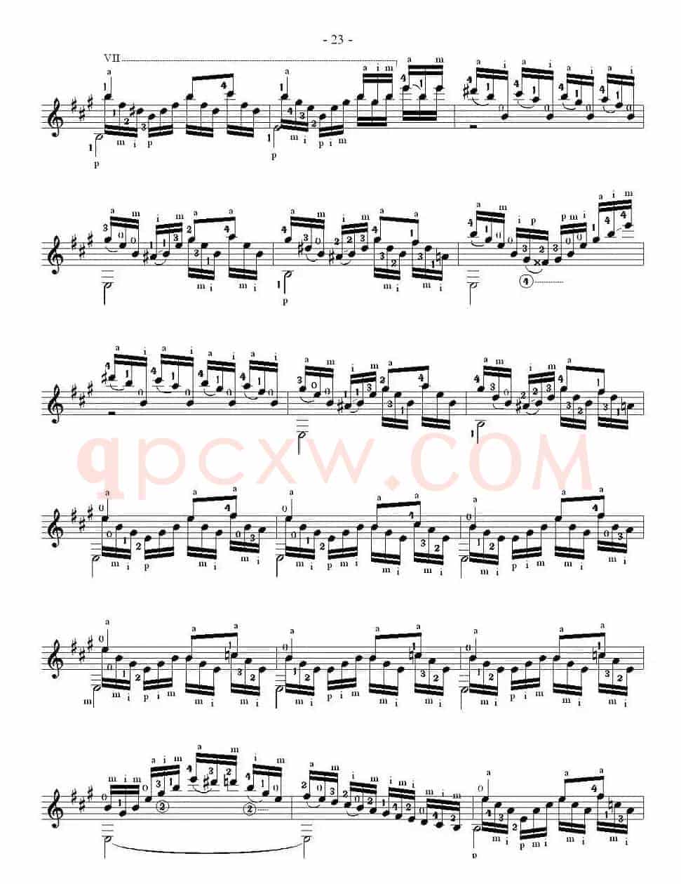 他雷加12首练习曲之12