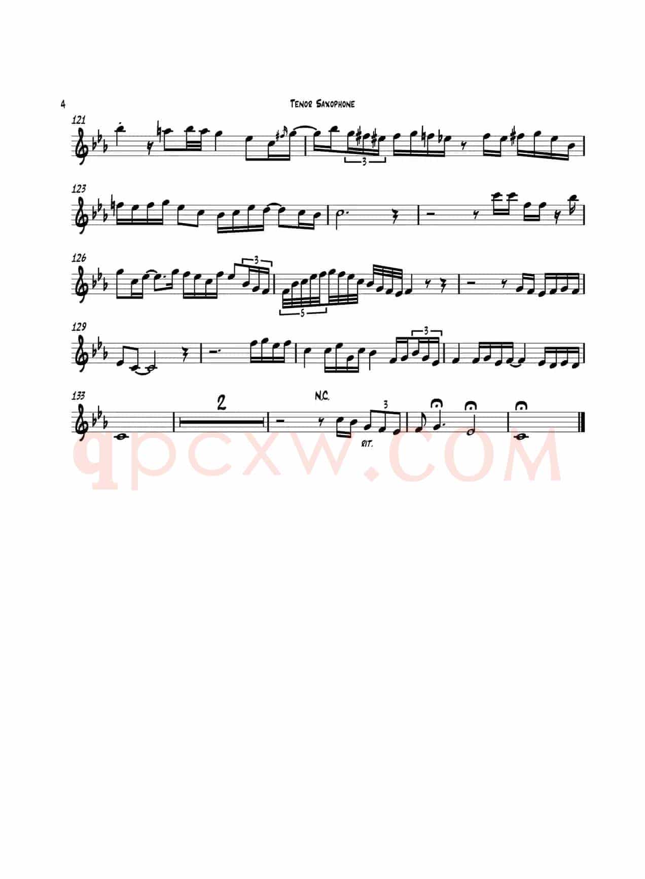 Tango（次中音萨克斯）