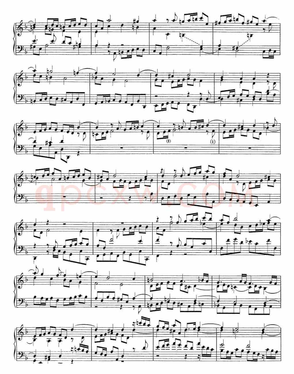 Toccata Minor BWV 913(7首托卡塔·No.4 d小调)