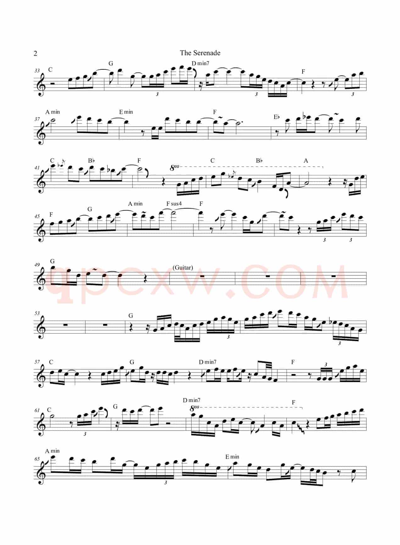 The Serenade（次中音萨克斯）