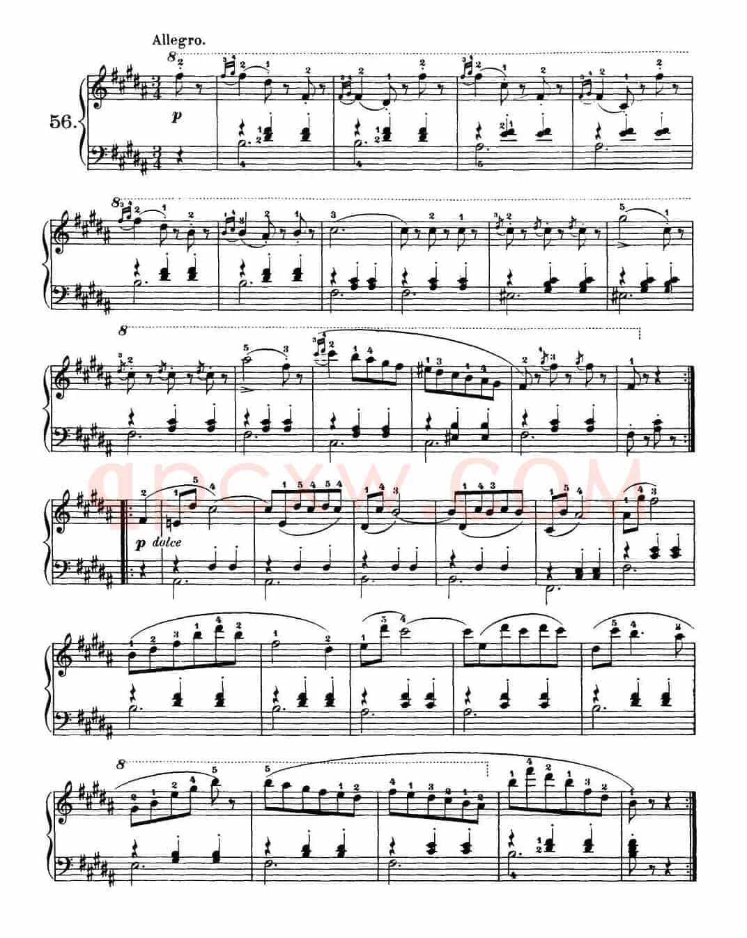 One Hundred and Ten Easy and Progressive Exercises Op.453(车尔尼110首简易练习曲 52——60)