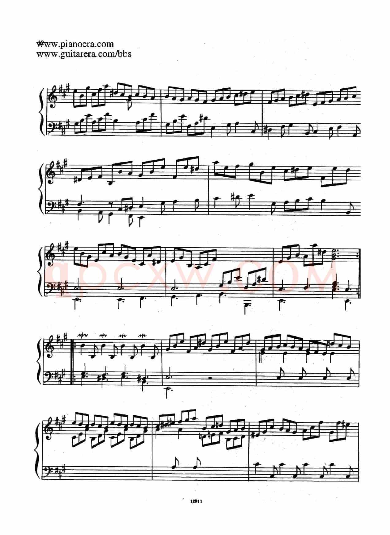 Suite No.1 in A Major HWV 426（A大调第一组曲）