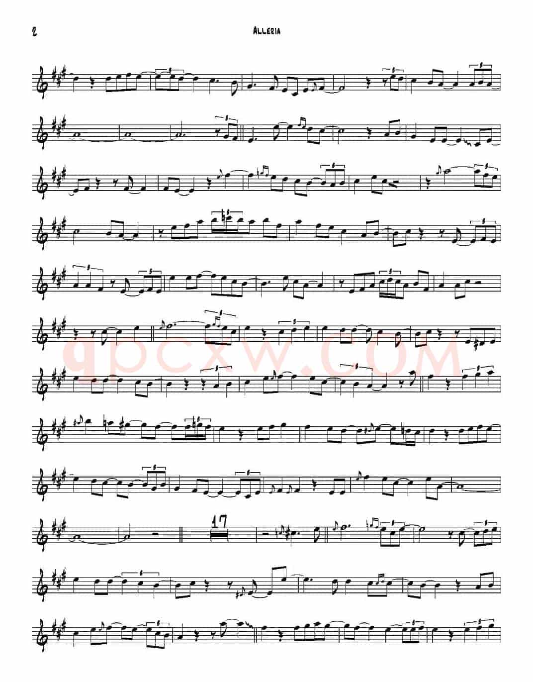 Alleria（高音萨克斯）