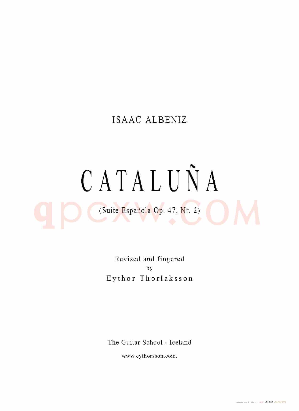 Op.47 Nr.2 Suite Espanola(Canaluna)（古典吉他）