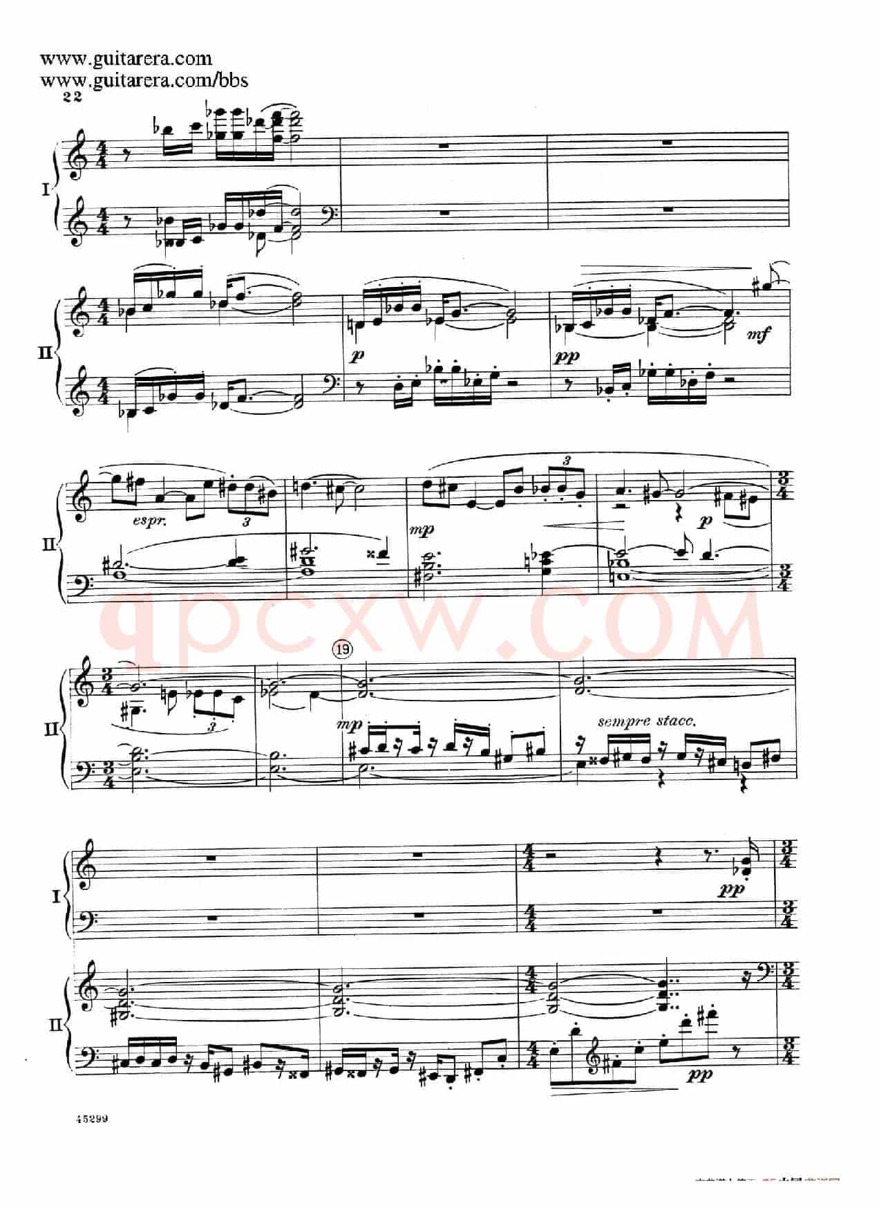Piano Concerto Op.38(钢琴协奏曲·双钢琴·第一乐章)