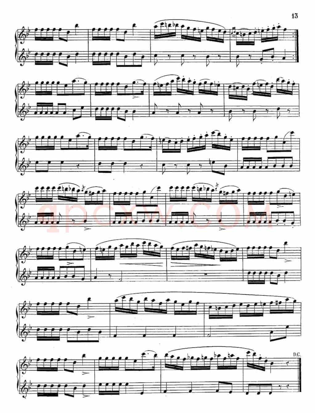 H·Klose二重奏练习曲（No.6）