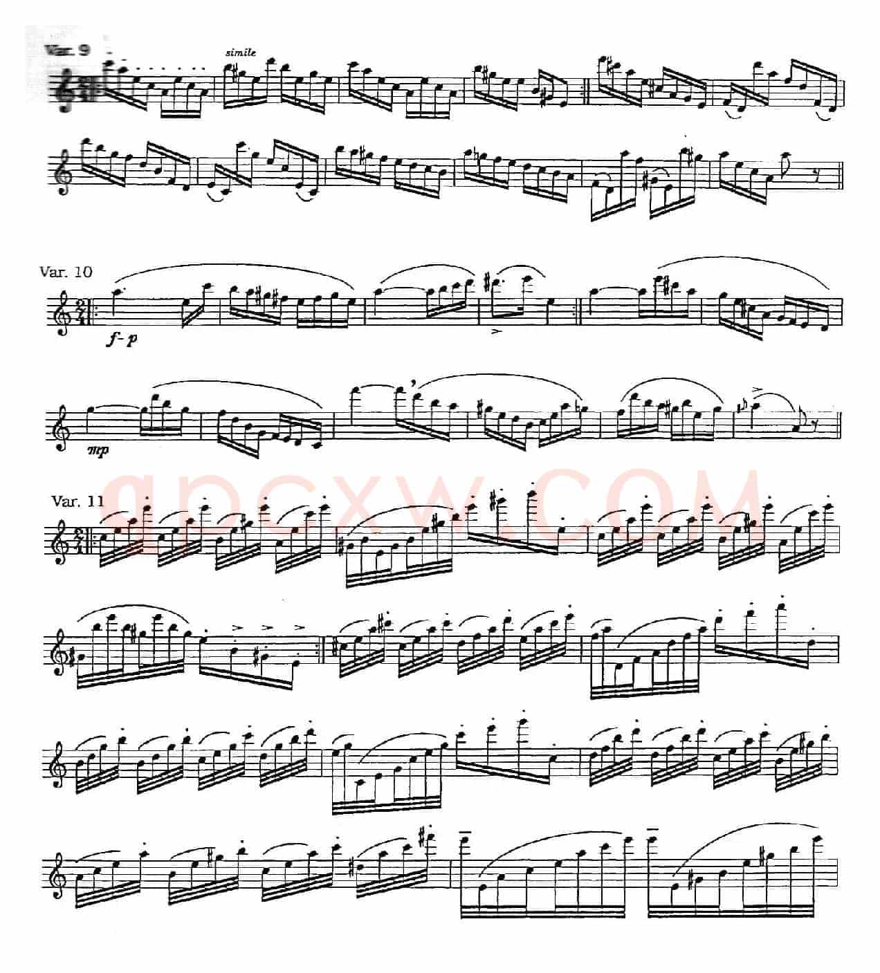 Caprice，Op.1，No.24（帕格尼尼第24首随想曲）