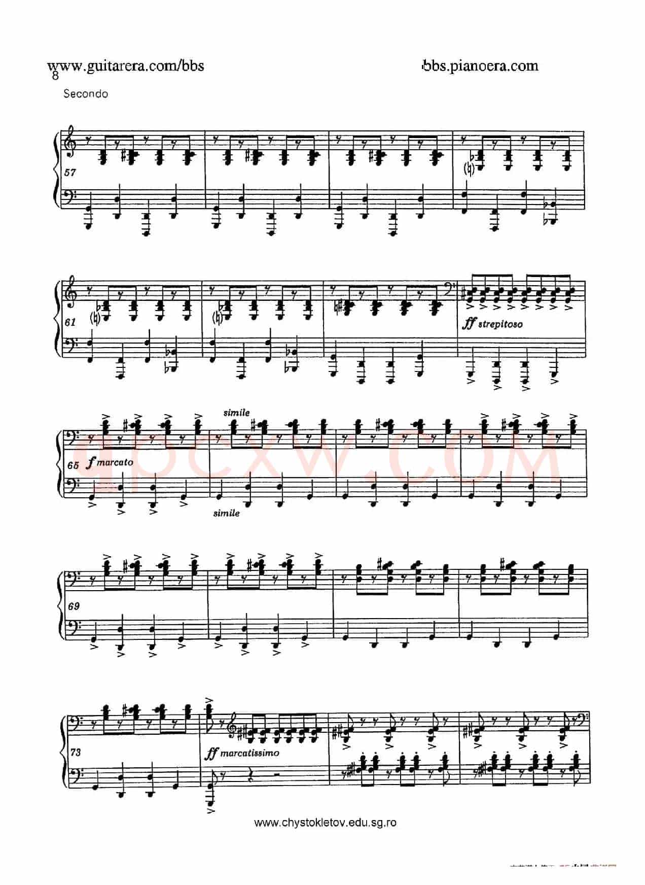 Sabre Dance(马刀舞曲)(四手联弹版)
