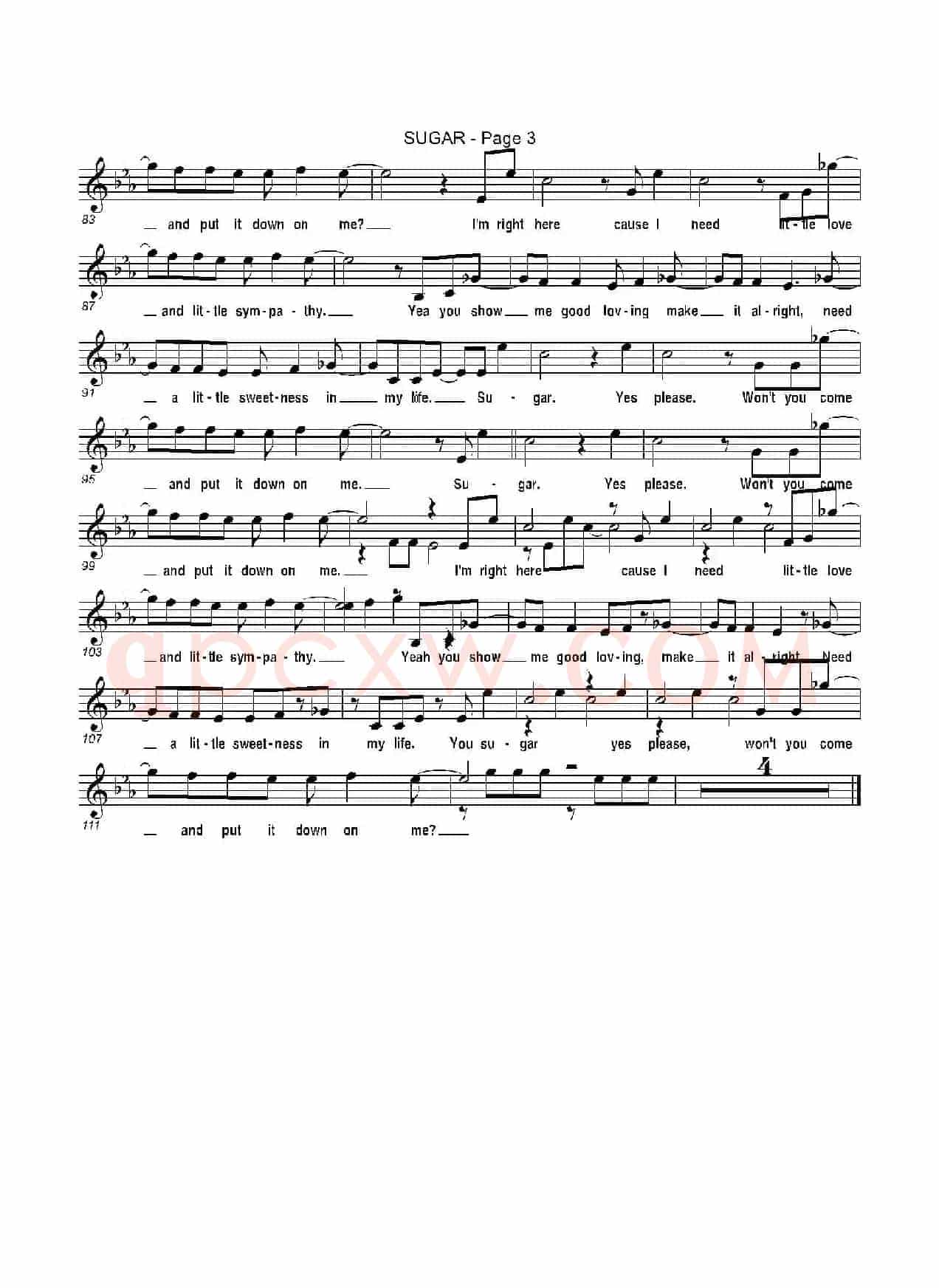 sugar(糖果)(次中音萨克斯)