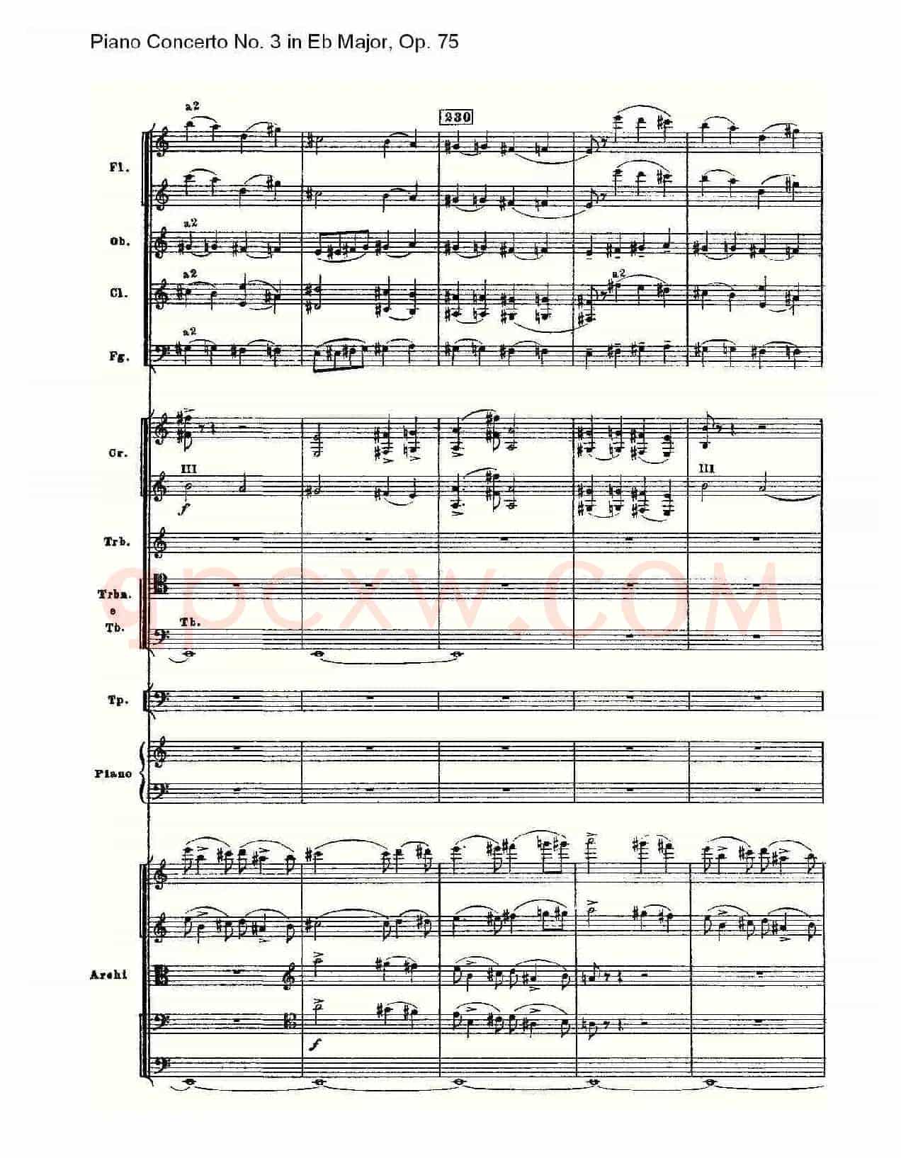 Piano Concerto No.3 in Eb Major, Op.75(Eb大调第三钢琴协奏)