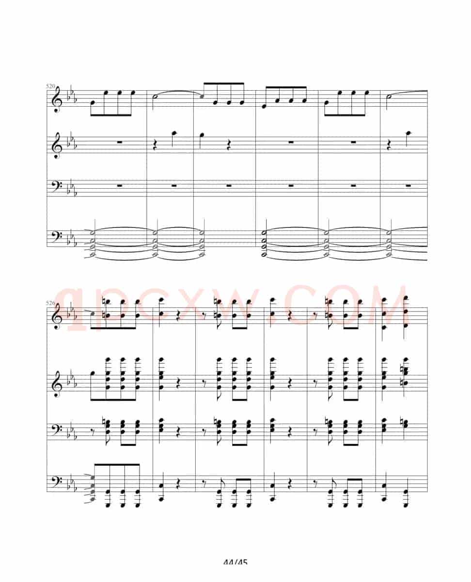 命运交响曲（四手联弹）