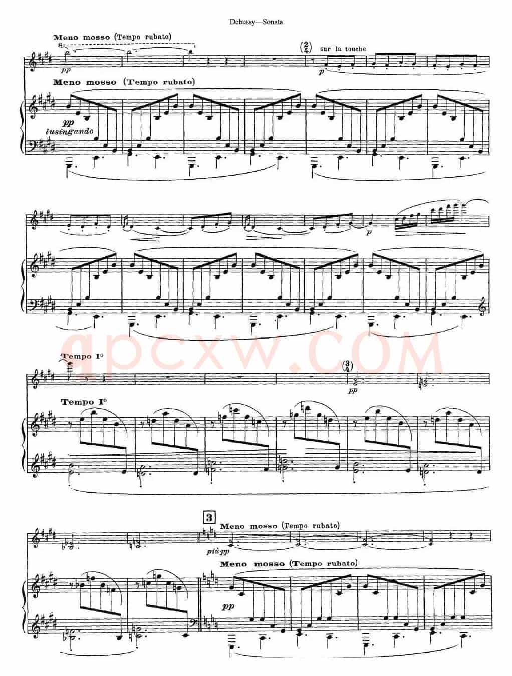 Debussy Sonata（小提琴+钢琴伴奏）