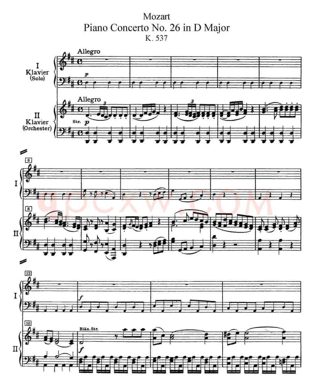二十八部钢琴协奏曲 No.26（P1-15）