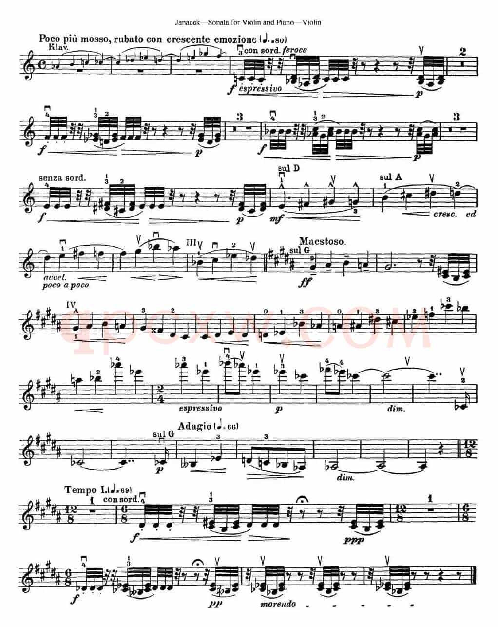 Janacek Sonata for Violin