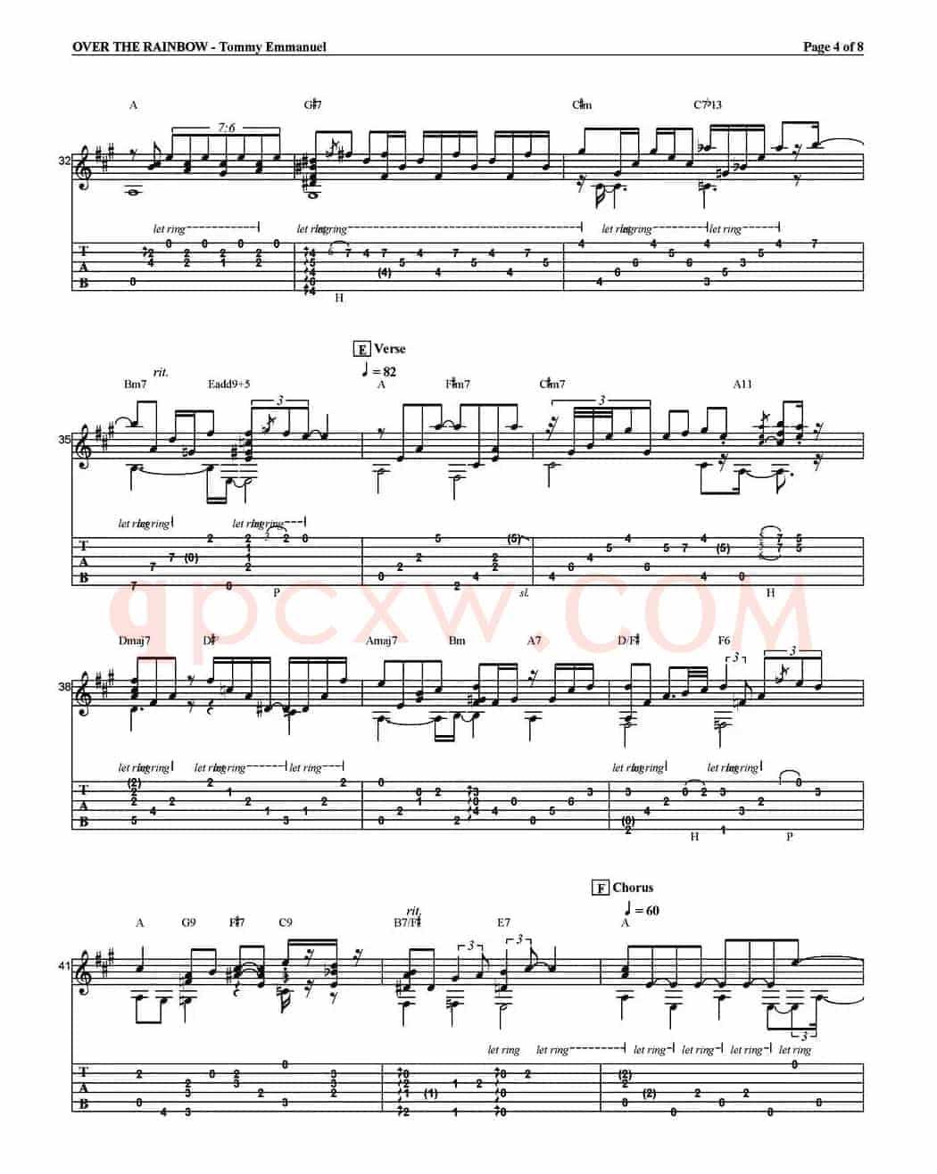 tommy emmanuel：over the rainbow（指弹吉他）
