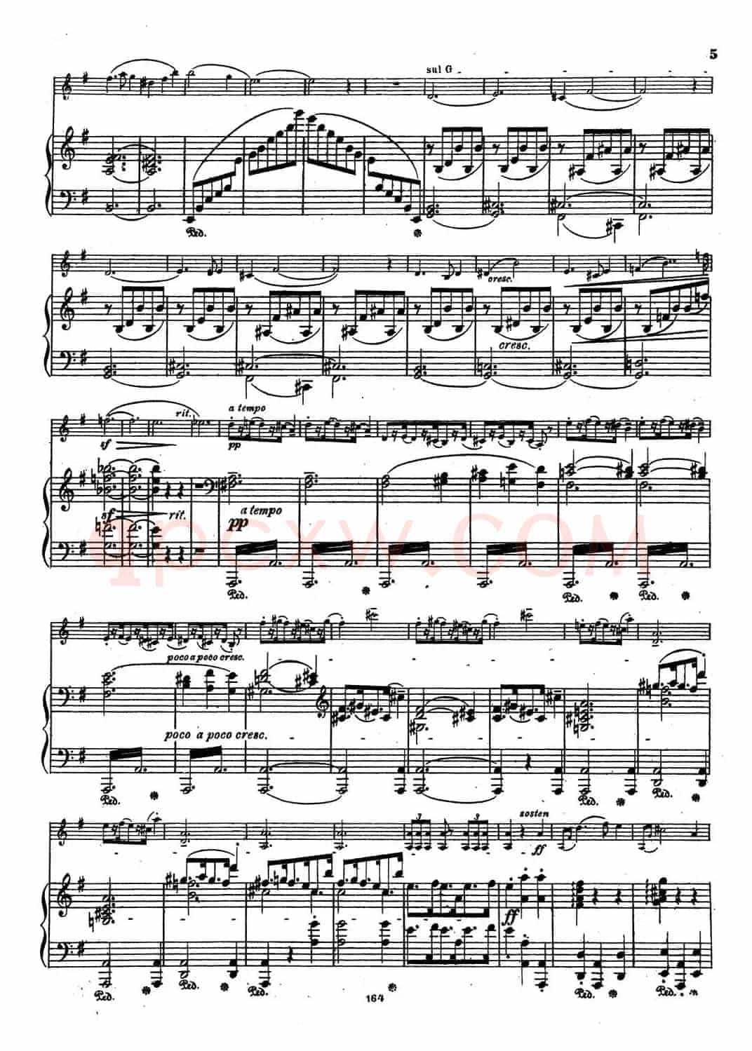 VIOLIN SONATA No.2 in G major（G大调第二小提琴奏鸣曲）（Ⅰ）（小提琴+钢琴伴奏）