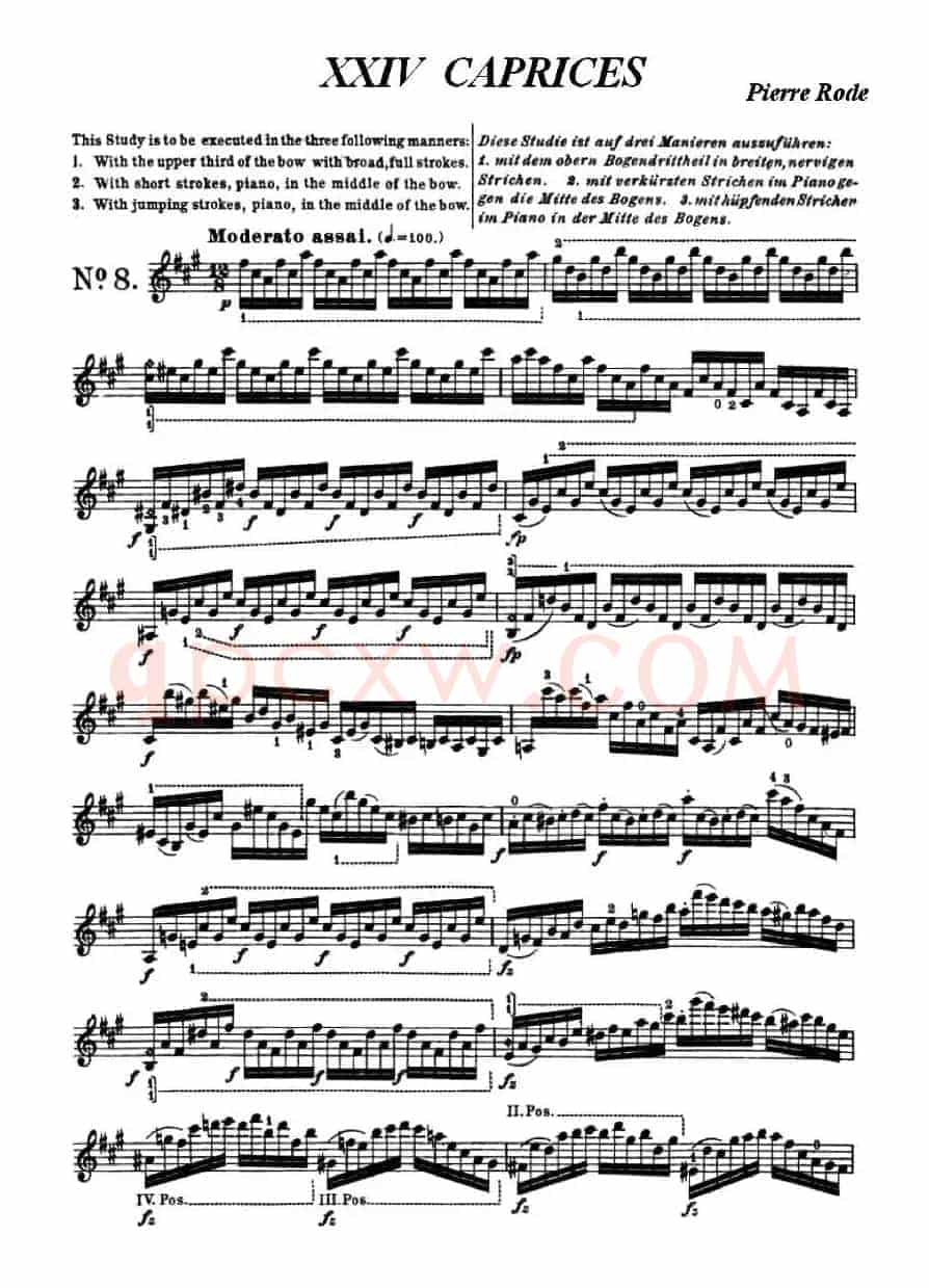 24首小提琴练习曲之8