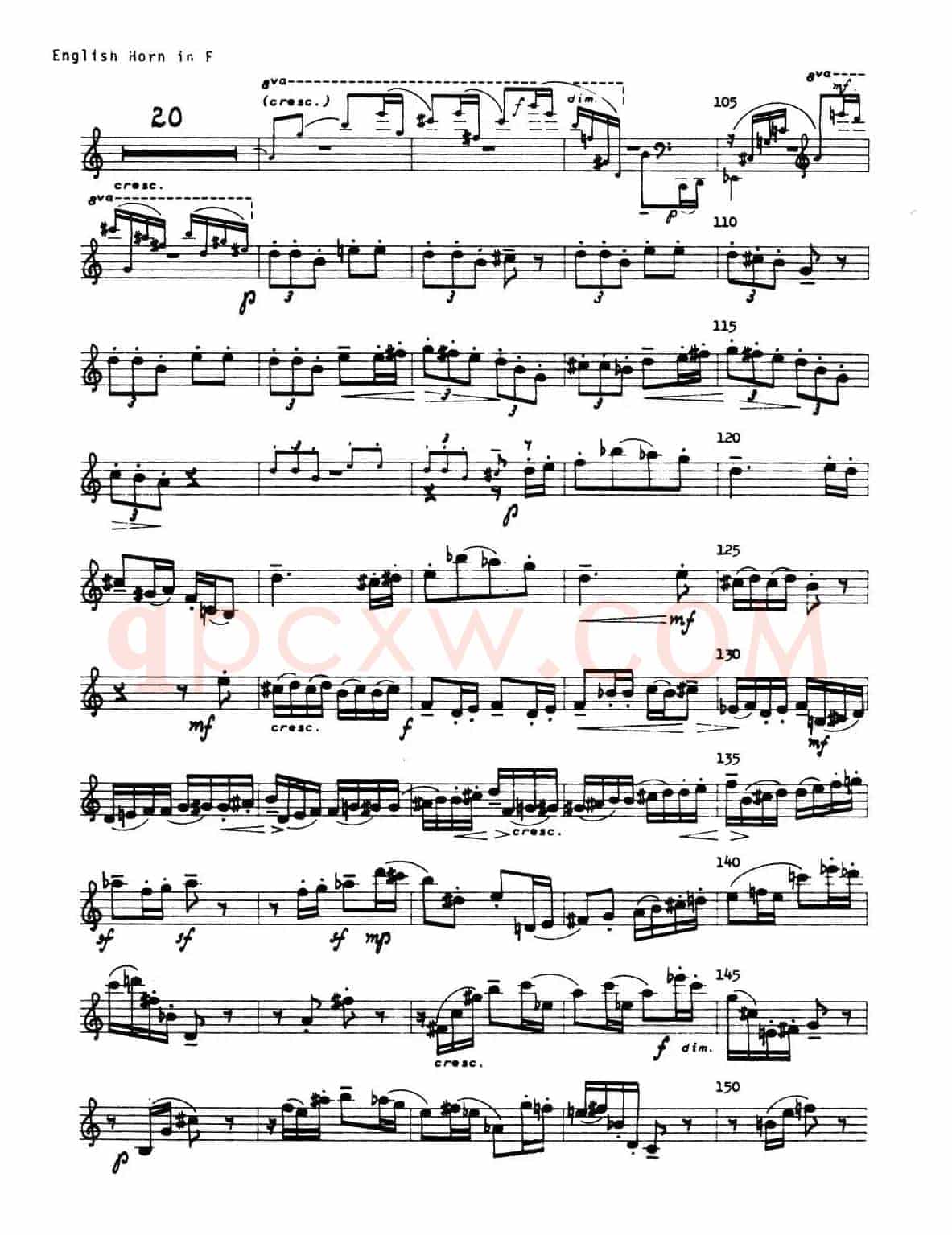 Sonata（英国管与钢琴奏鸣曲英国管分谱）