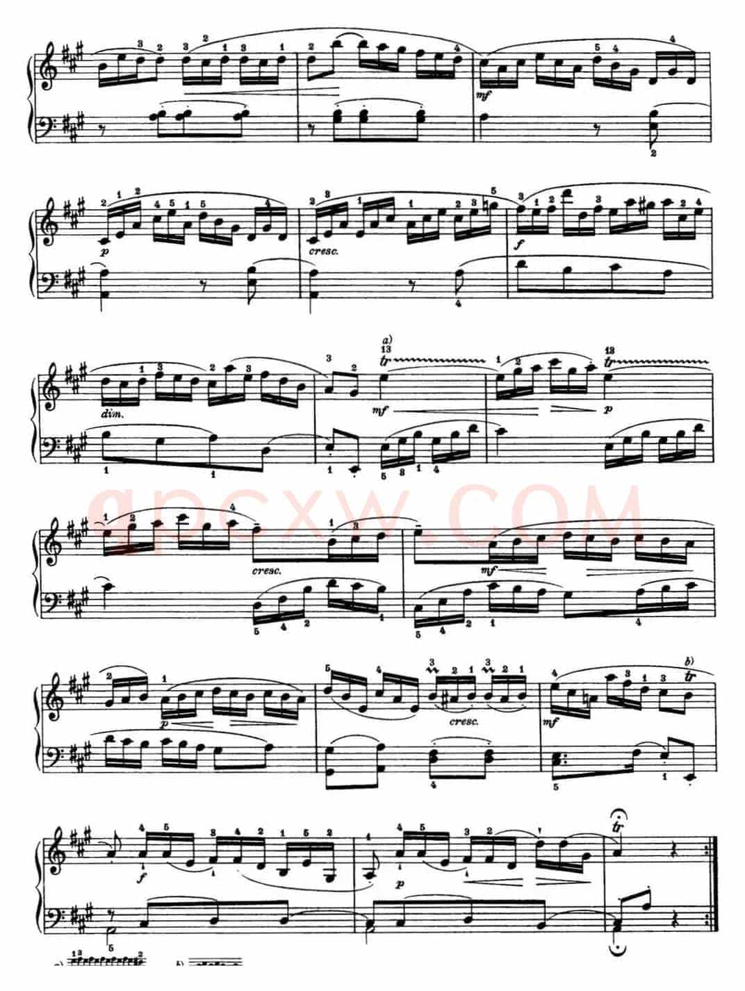 海顿 钢琴奏鸣曲 Hob XVI 12 Divertimento A major