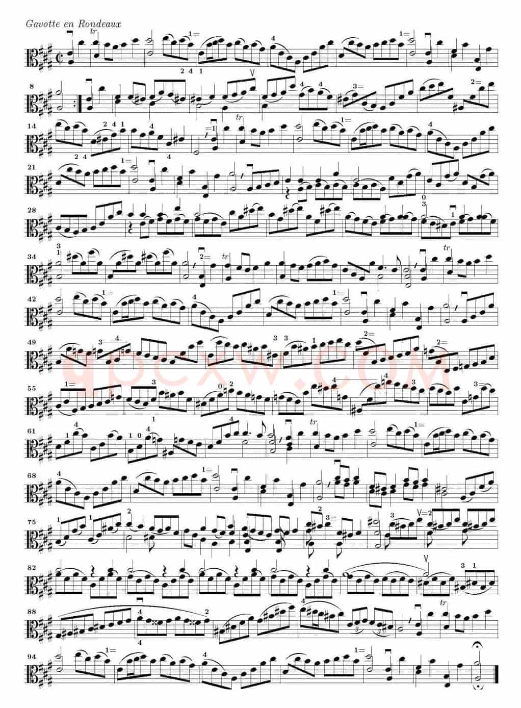 Bach Sonata BWV1006（无伴奏小提琴组曲）