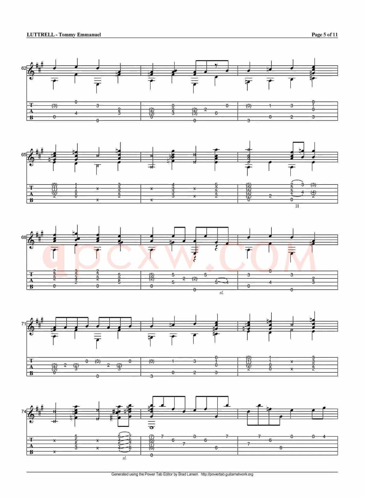 tommy emmanuel：luttrell（指弹吉他）
