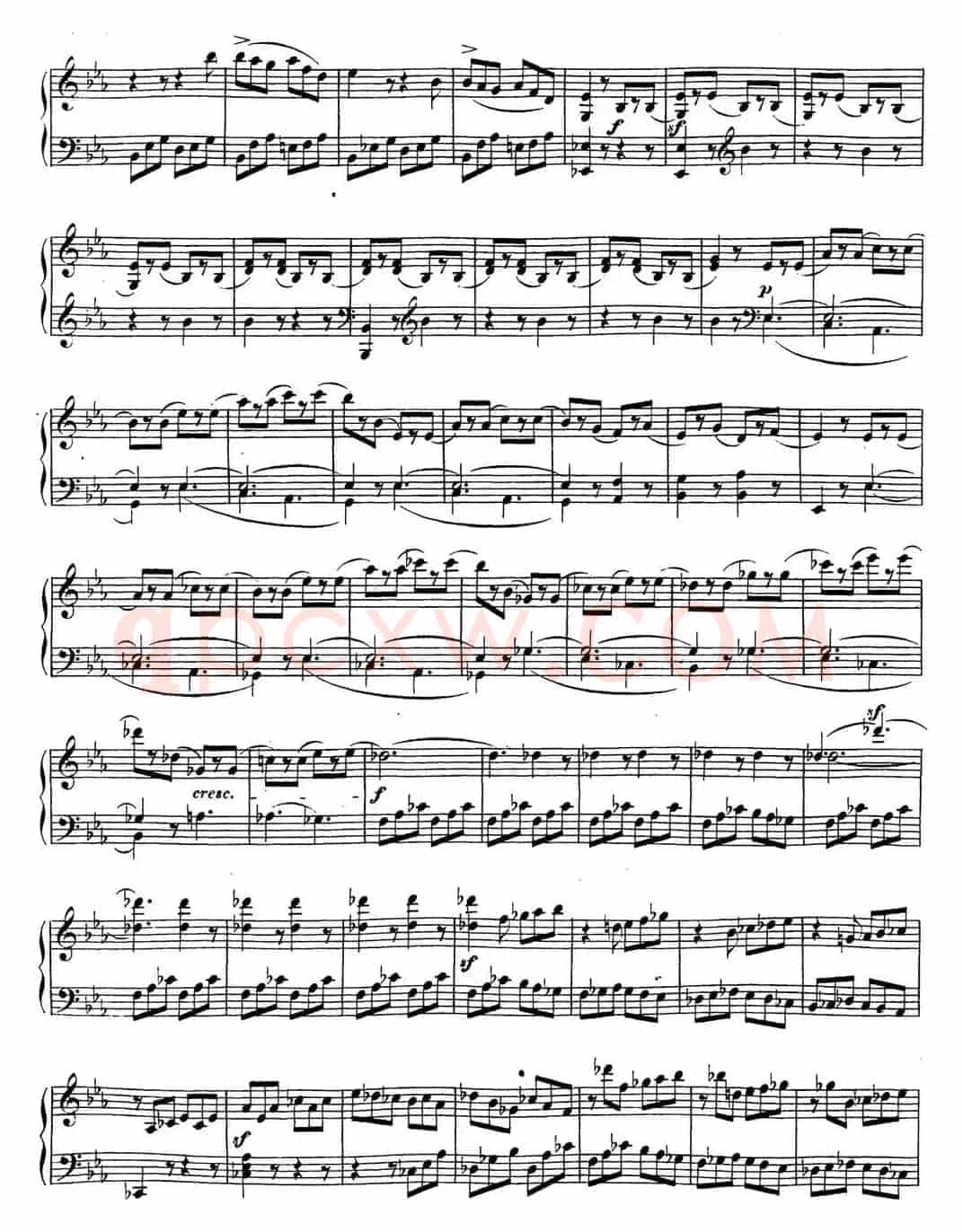 贝多芬钢琴奏鸣曲18 狩猎 降E大调 Op.31 No.3 E-flat major
