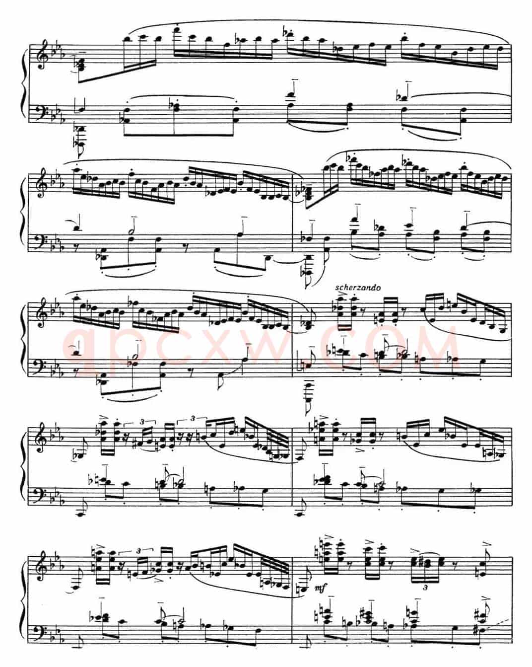 拉赫玛尼诺夫 音画练习曲9或10 Etudes tableaux Op.39 No.1