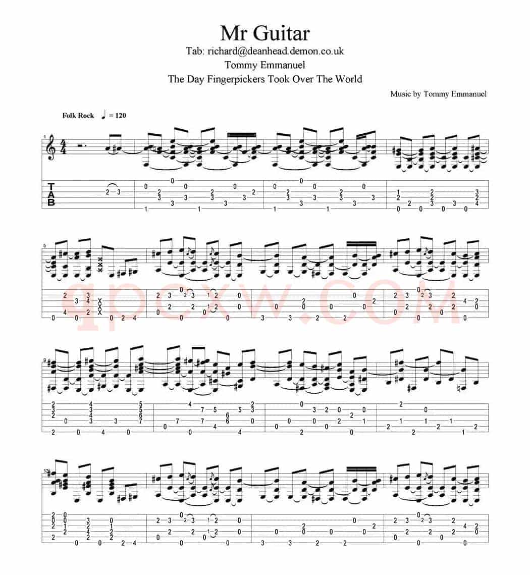 tommy emmanuel：mr guitar（指弹吉他）