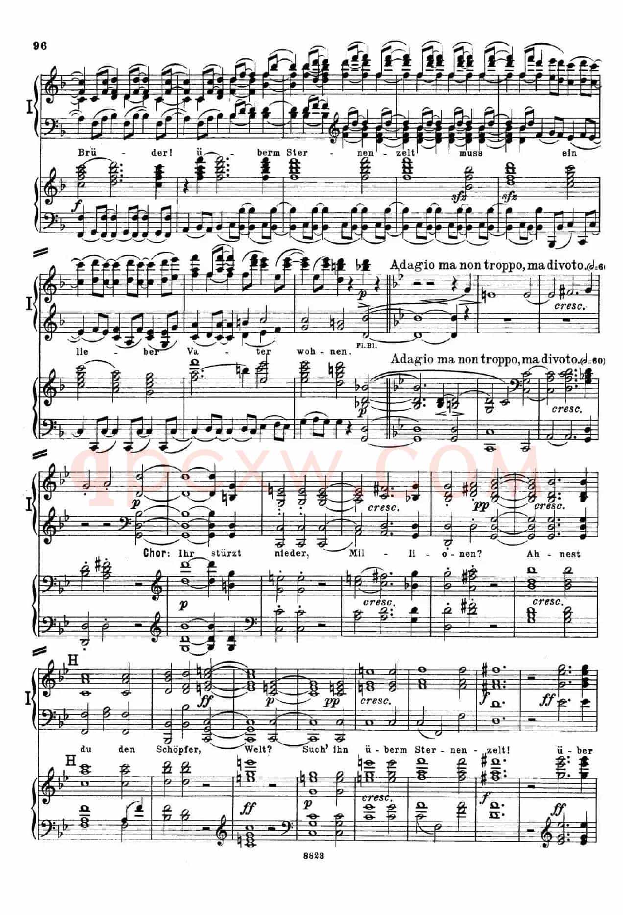 d小调第九交响曲 Op.125(双钢琴P93——102)