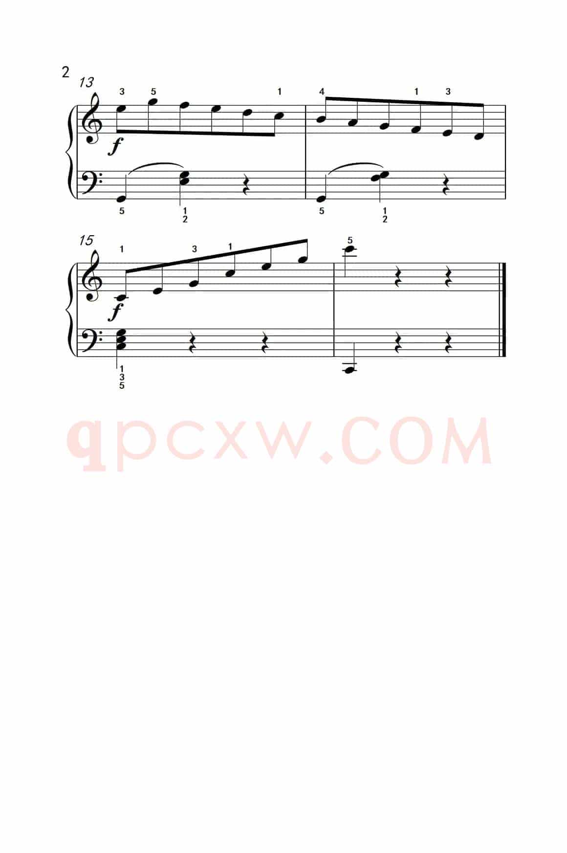 圆舞曲（约翰·汤普森 成人钢琴教程 第二册）