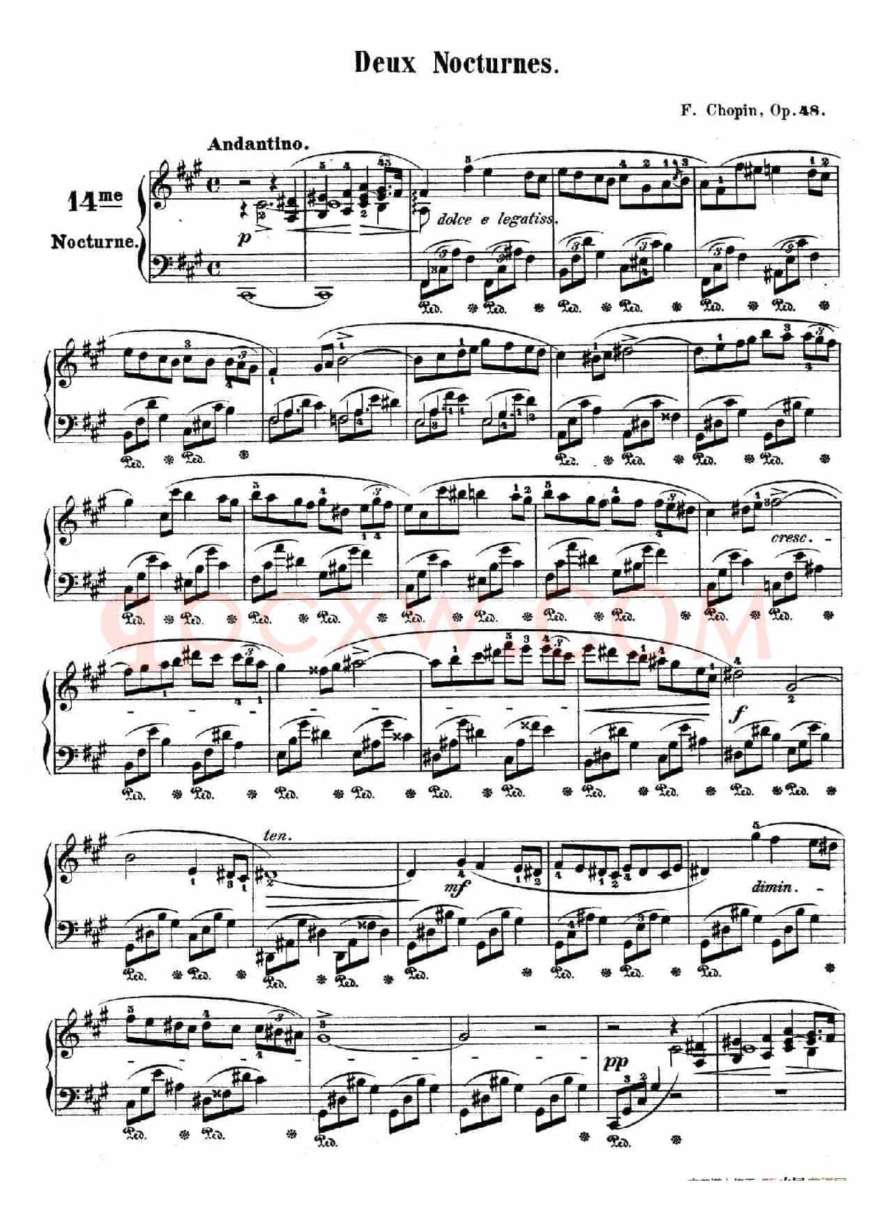 Deux Nocturnes Op.48(2首夜曲·2)