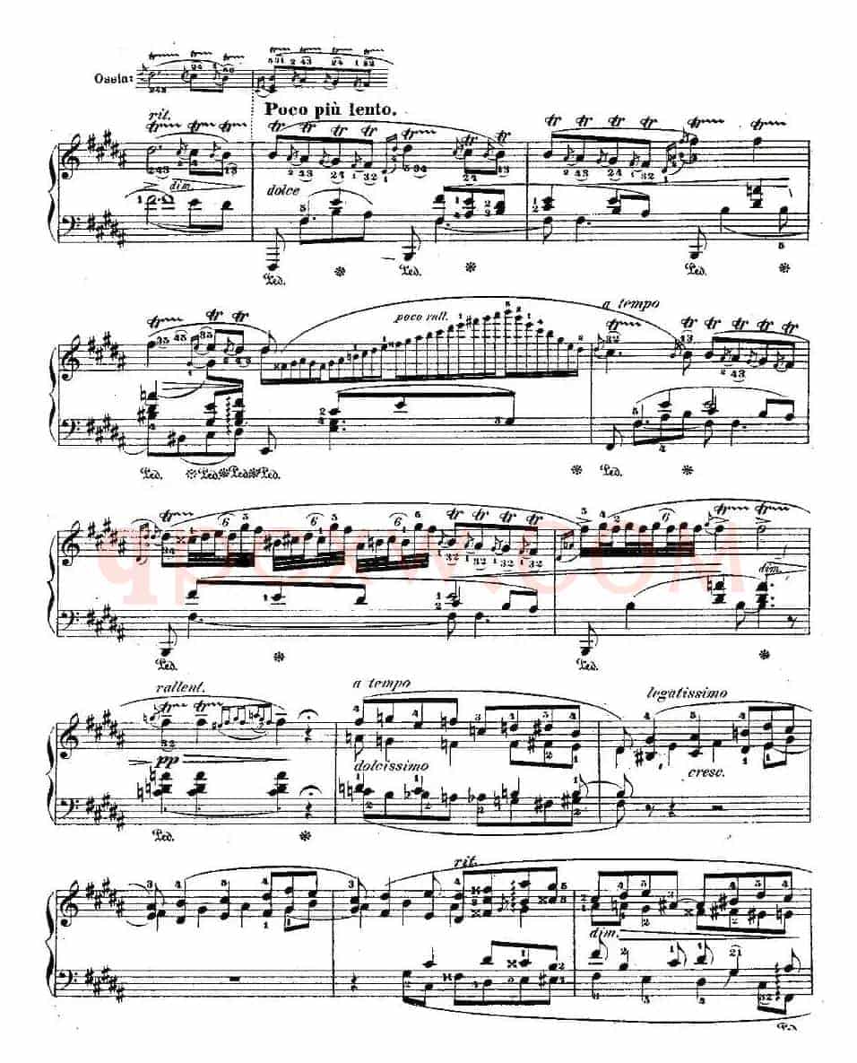B大调夜曲Op.62－1（Deux  Nocturnes）