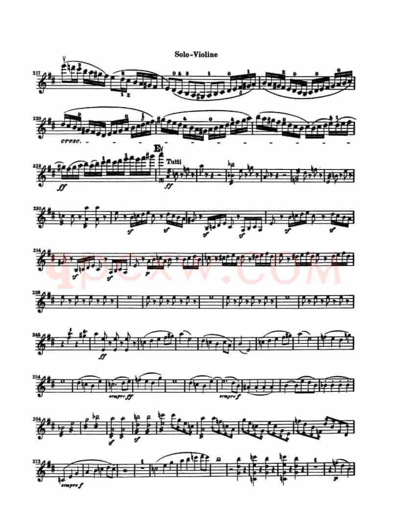 Konzert fur Violine（贝多芬小提琴协奏曲）