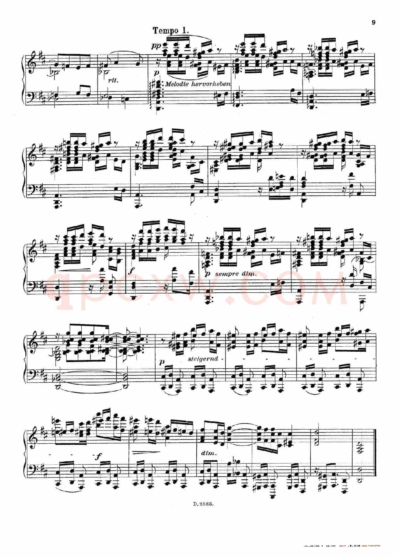 Fantasien über Gedichte von Richard Dehmel Op.9（德默尔之诗幻想曲3. 爱情）