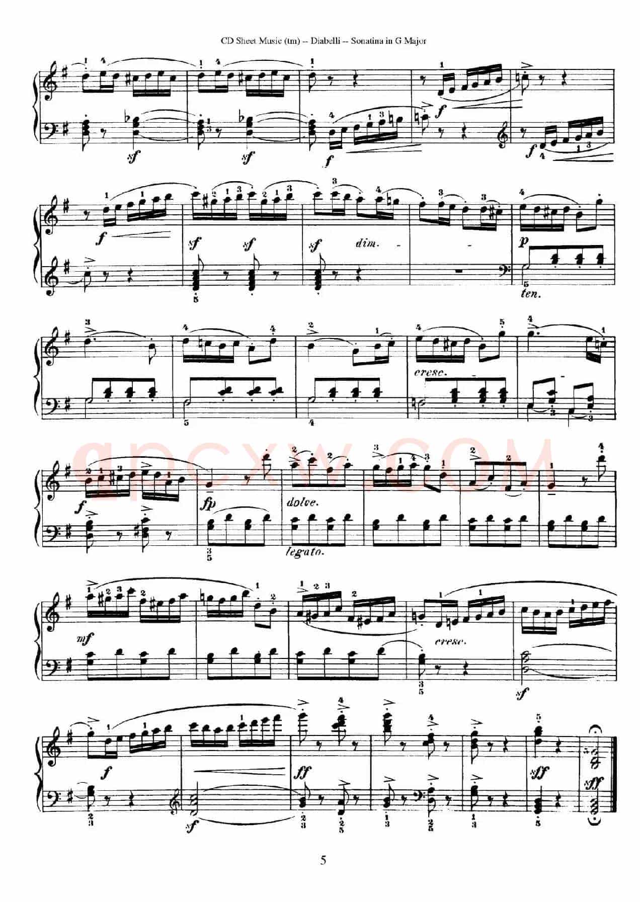 4 Piano Sonatinas(4首钢琴小奏鸣曲)(Op.151 No.1)