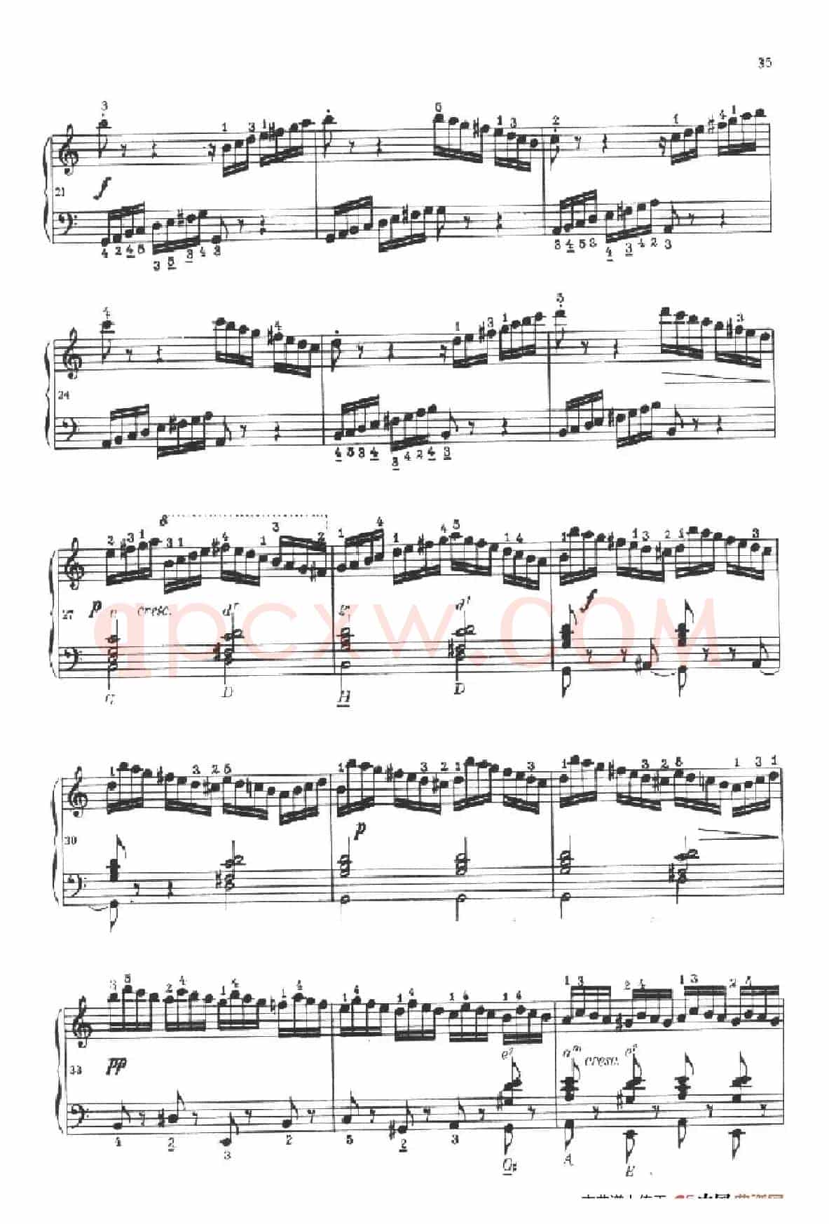 《车尔尼手风琴练习曲集》第Ⅱ册（第15——17首）
