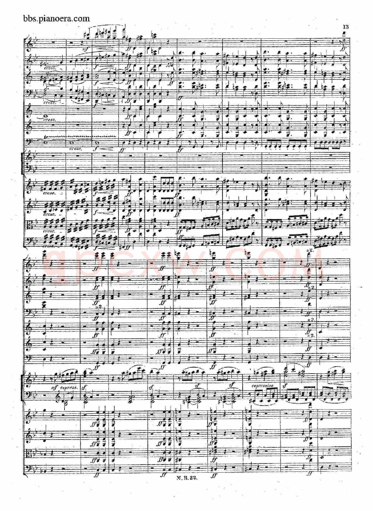 Piano Concerto No.1 in g Minor Op.25(g小调第一钢琴协奏曲·总谱)